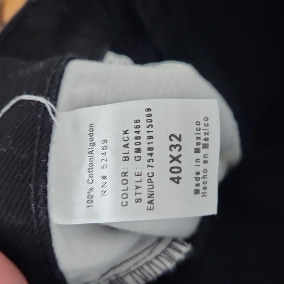 Men's black jeans. 40x32 - Picture 3 of 3